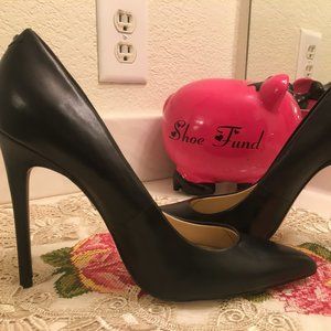 Sam Edelman Dana | Black Leather High Heels | Size 8M
